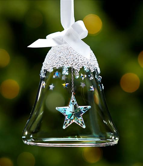 vintage christmas bell ornaments|swarovski christmas bell ornament.